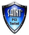 A S V Shield with text saying Saint P C I Tested