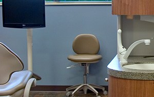 Modern dental exam room