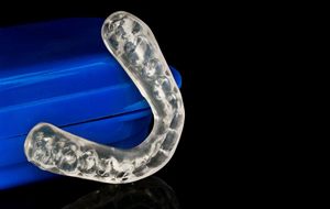 Clear nightguard for bruxism